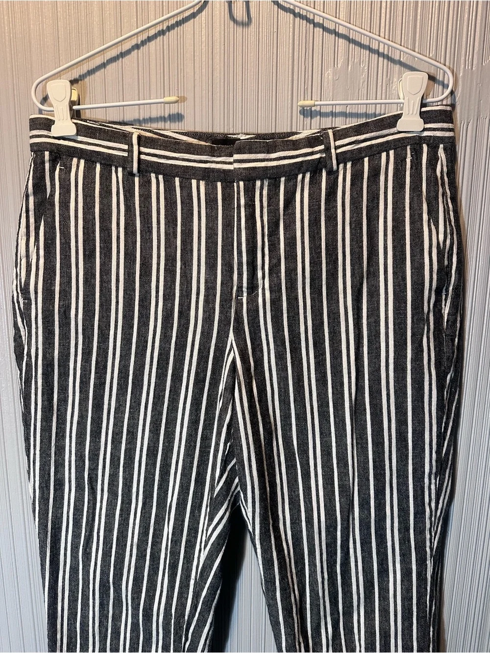 Banana Republic Avery cropped linen blend pants women’s 8 petite